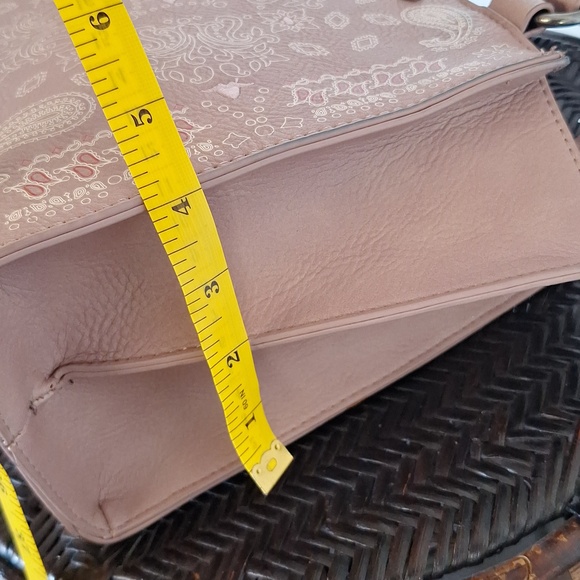 Wrangler Pink Paisley Satchel Handbag Crossbody Bag - Picture 11 of 16